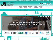 Tablet Screenshot of hertschamber.com